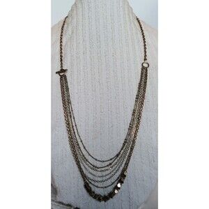 Chloe + Isabel Mixed Metal Multichain Necklace 34-36 in w/ Dustbag